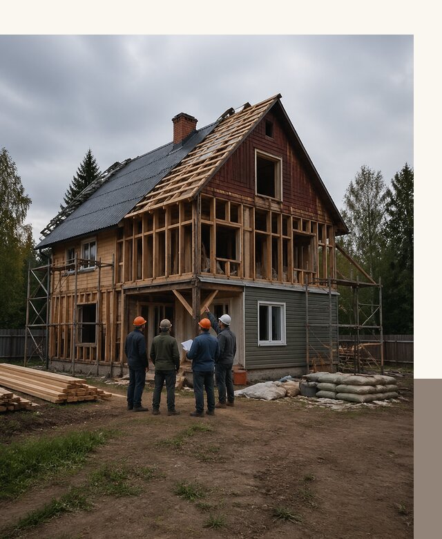 Реконструкция дачного дома в Балашихе под ключ с проектом