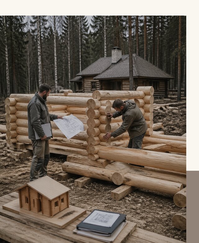 Проектирование и строительство домов из бревна в Балашихе